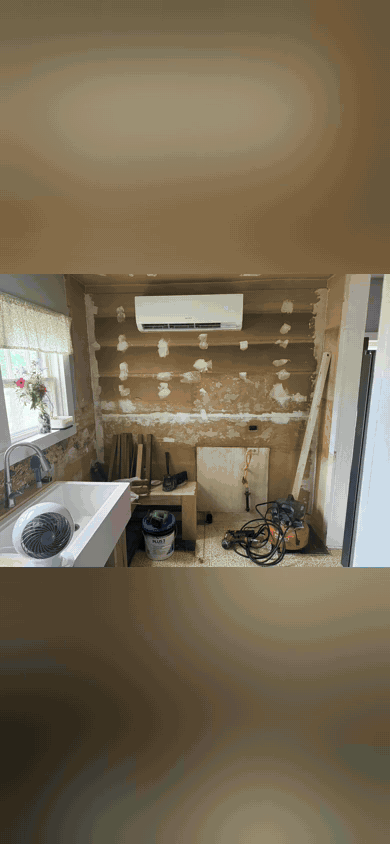 Munibot turns a real kitchen photo and project brief into a build plan and envisioned finished room